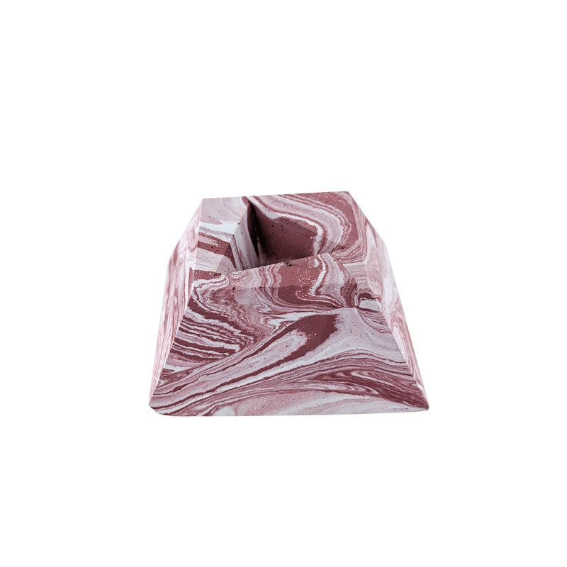 Porte savon "Cube" teinté rouge 
